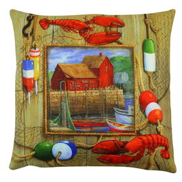 Aberto Design Cojín Multicolor 43 x 43 cm